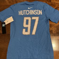 Nike Aidan Hutchinson Detroit Lions boys M 10/12  T-shirt