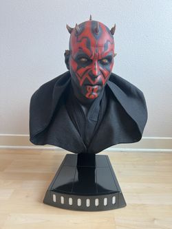SIDESHOW DARTH MAUL BUST LIFE SIZE STAR WARS