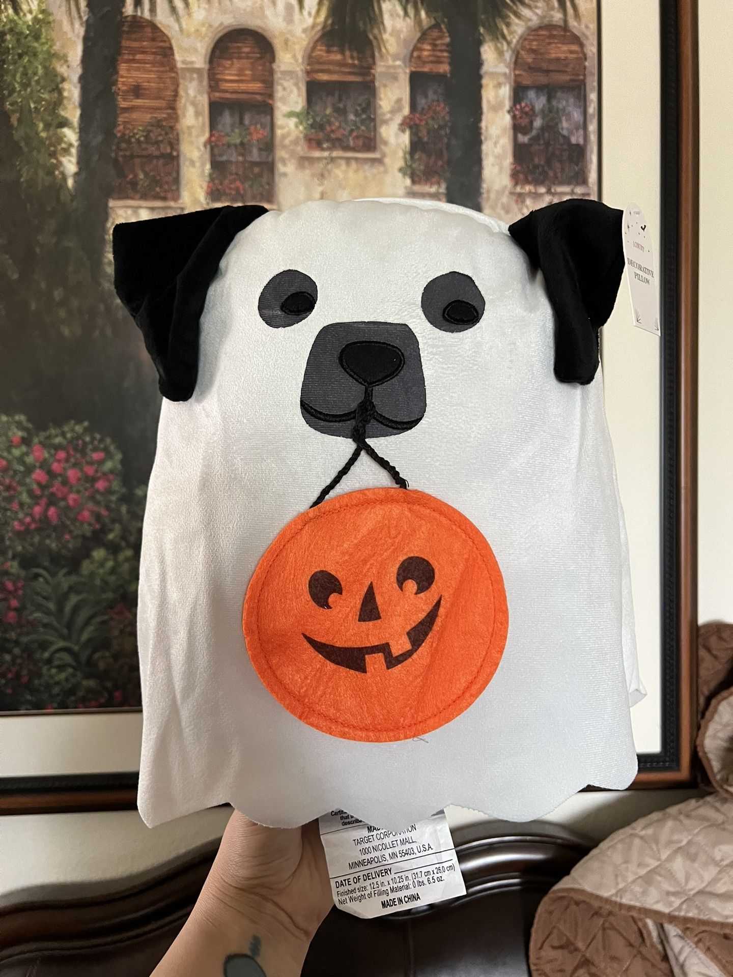 Ghost Dog Pillow