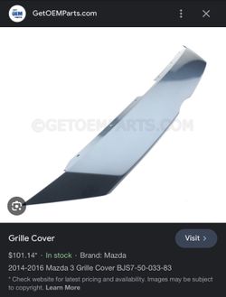2014-2016 Mazda 3 Grille Cover