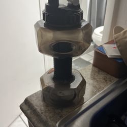 75 Oz (2.2 L) Dumbbell Shaped Water Bottle | Big Capacity | Flip Top Leak Proof lid 