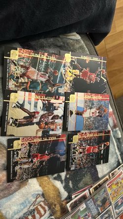 Upper deck, Michael Jordan Gatorade, set of six cards