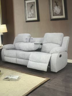 Grey White Sofa 