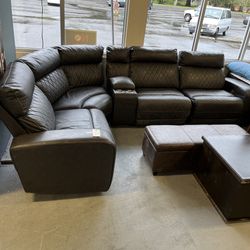 Grey Recliner Couch ( In Store) 