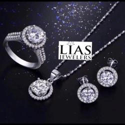 New Necklace Earrings And Ring Set 