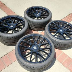 20 INCH XO Wheels WITH Tires! Like New!!! For Porsche 5x130