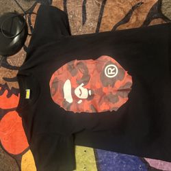 bape red camo shirt