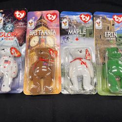 TY Beanie Babies International Bears Set