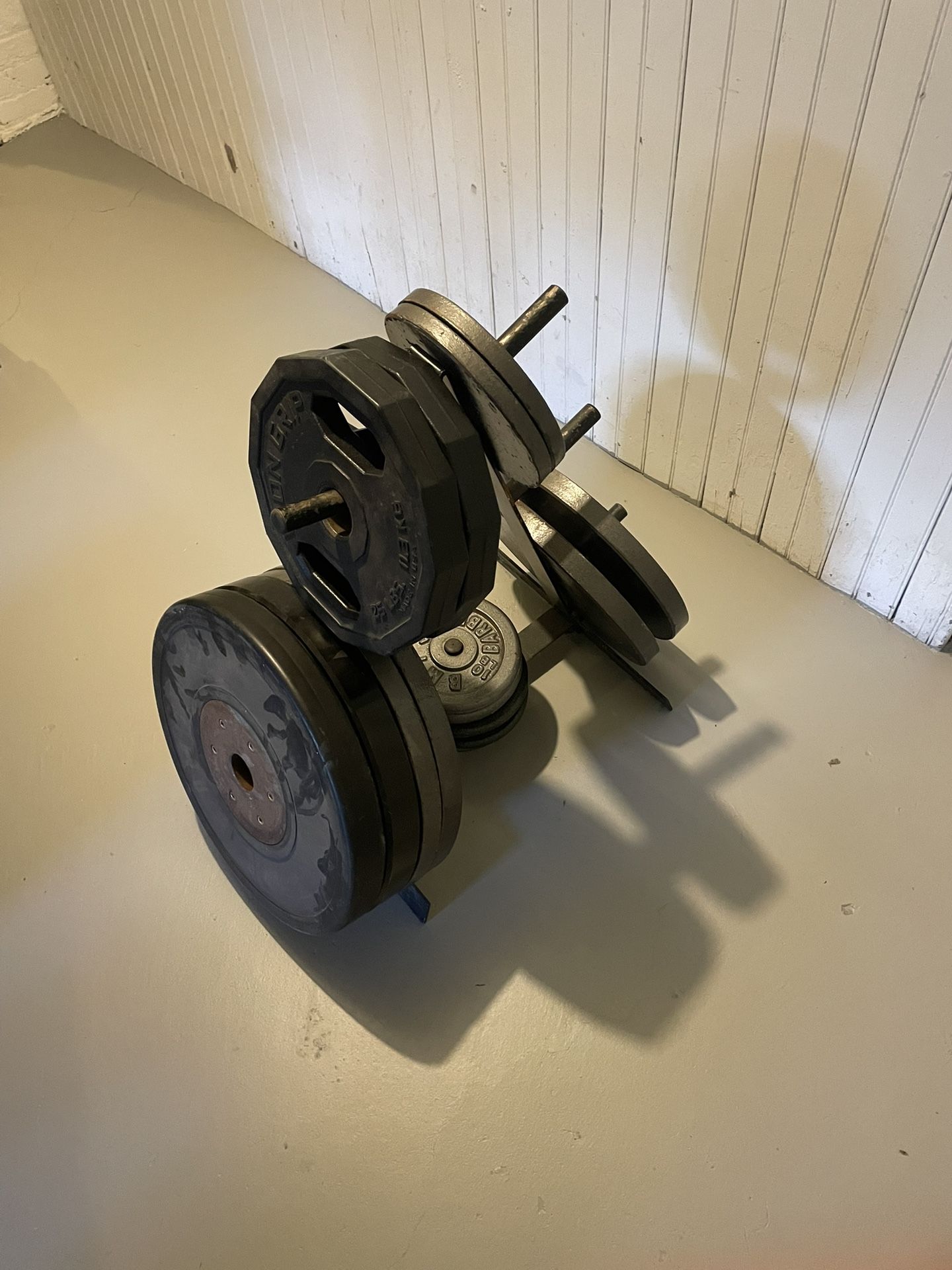 Weight Bench With Complete Weight Set