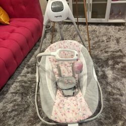 Pink Baby Swing Ingenuity