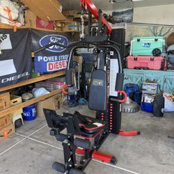 Multifunctional Workout Equipment with Leg Press, Exercise Equipment for Home with Pulley System