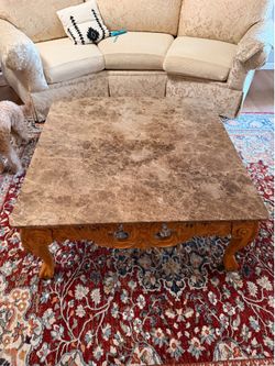 Elegant marble top table set