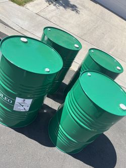 55 gallon metal Drums closed up $20 each