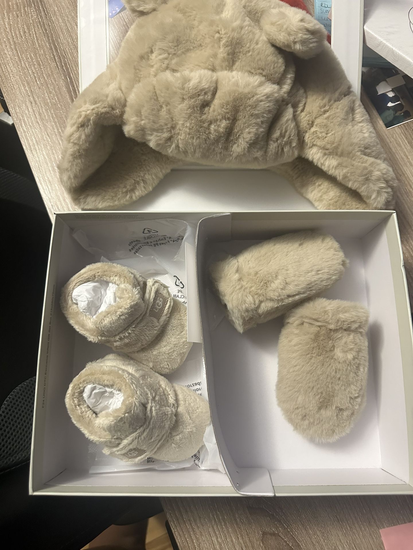 UGG Beanie, Bootie and Mitten Set