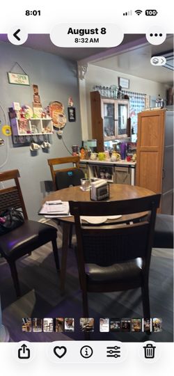 Table and chairs