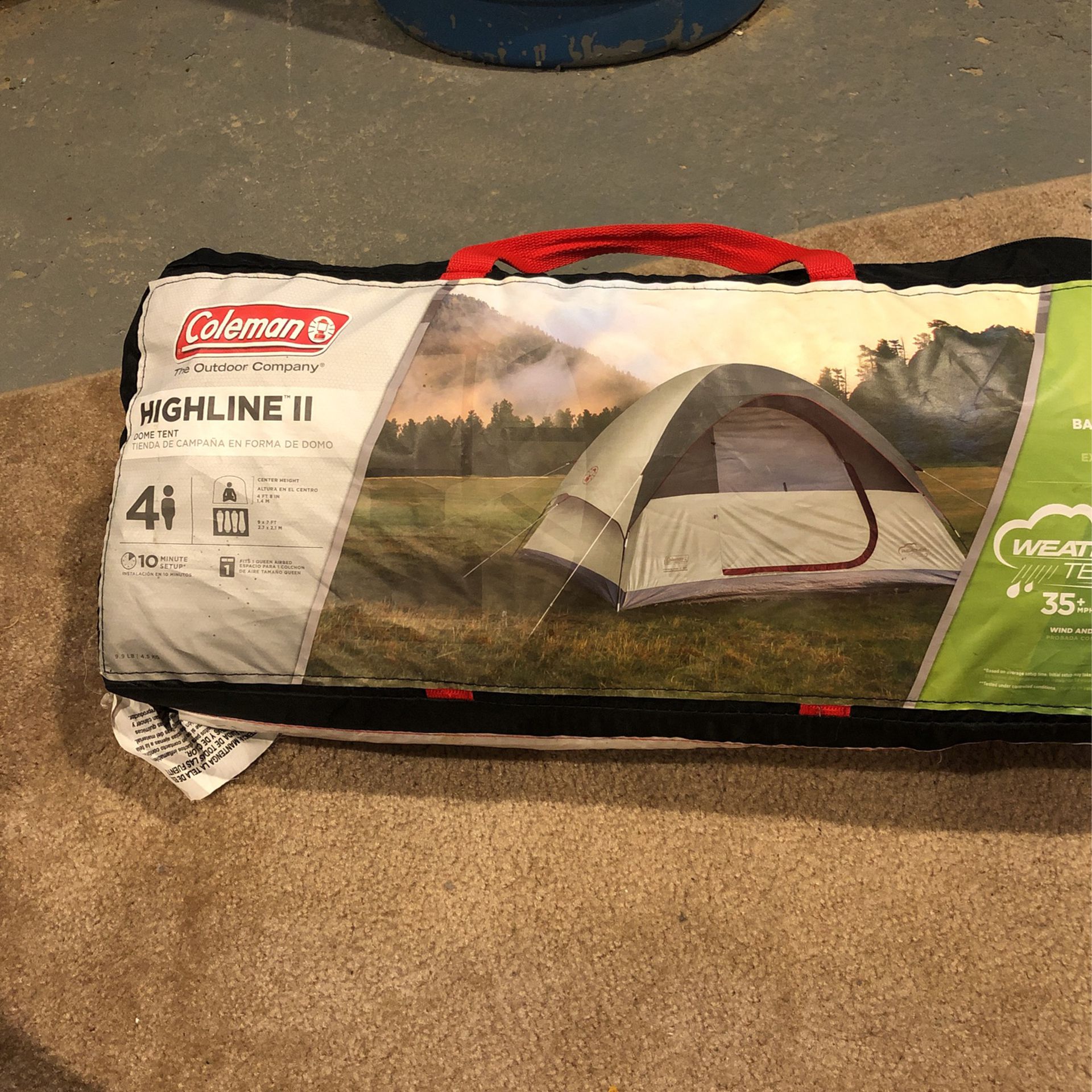 Photo Coleman 4 Person tent used, in Good Shape!