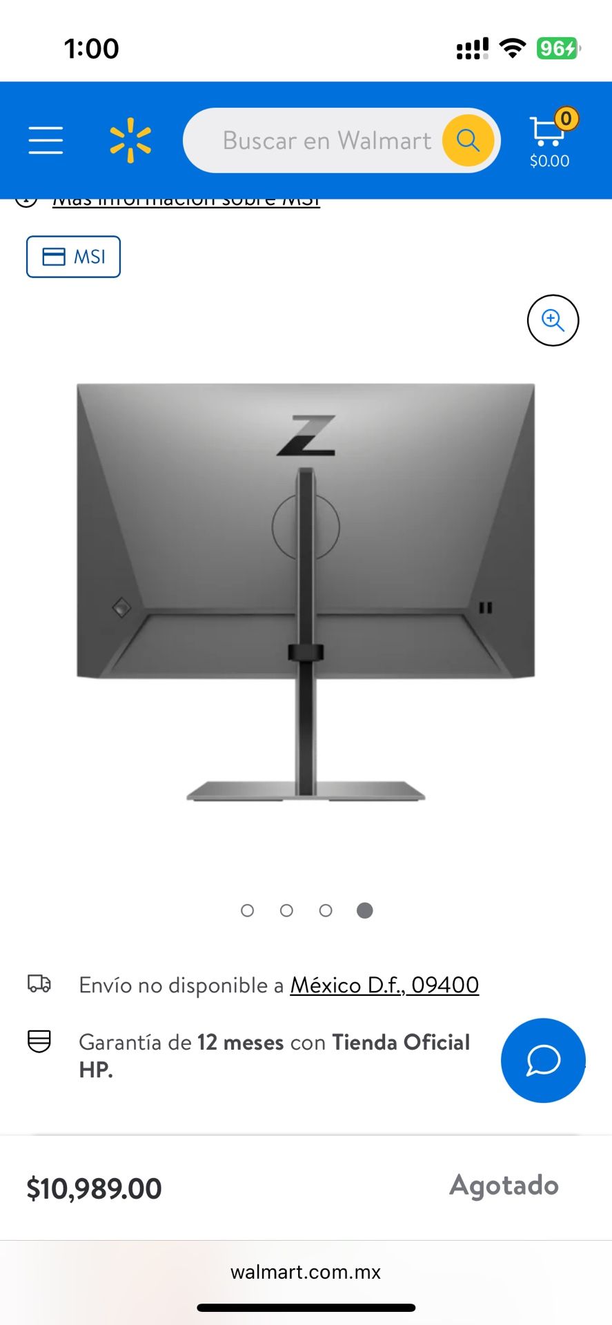 New Sealed HP Monitor 24” Z24n G3