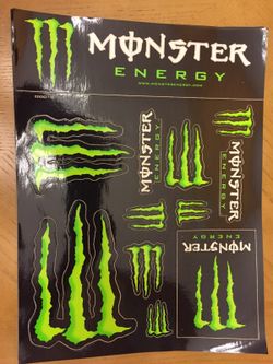 Monster Energy Sticker Sheet