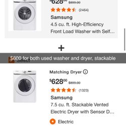 Samsung Washer And Dryer 