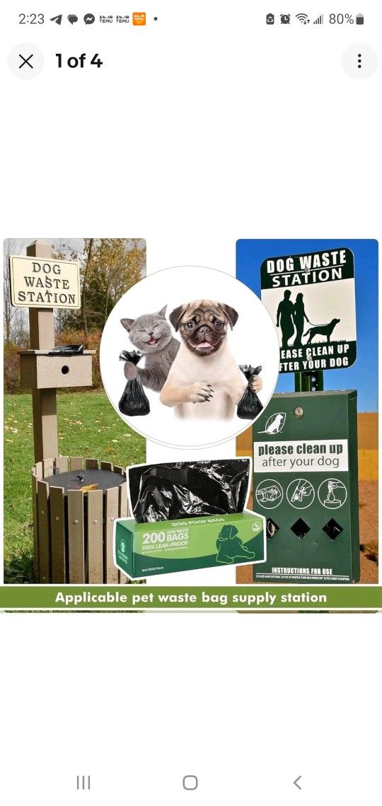 🐾 Brand New 2,000-Pack Commercial Grade Dog Waste Station Refill Roll Bags – Fits Any Pet Waste Dispenser