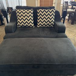 Over Sized Couch, love seat with Ottoman