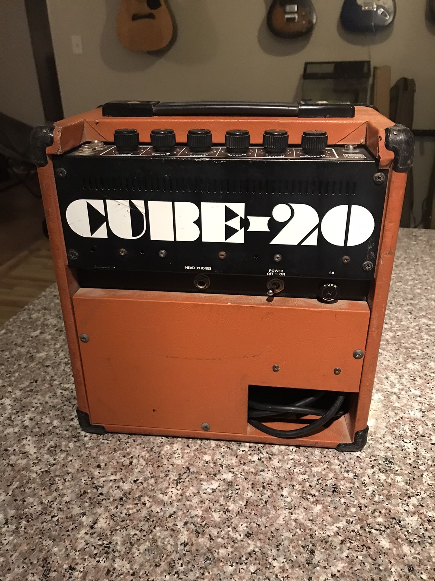 Vintage Orange Roland Cube 20 Guitar Amp