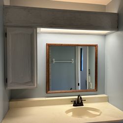 Vanity Counter Shelf Lighting Cabinet Mirror