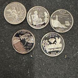 Full Set Of 2003 S Washington State Quarters With A Extreme Cameo 1 