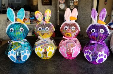 Easter Bunnies With Toys And Candy $25 Each