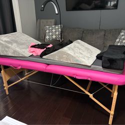 Lash Bed Setup w/ Memory Foam Pillows + LED Light + lash set up holder – Ready to Use!