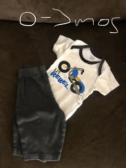 0-3 months onesie and pants