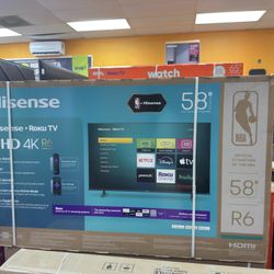 58”HISENSE ROKU SMART TV