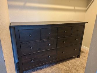 IKEA Hemnes 8-Drawer Dresser Black-Brown