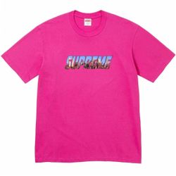 SUPREME “GOTHAM” TEE PINK SIZE SMALL 