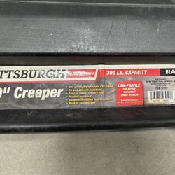 PITTSBURGH AUTOMOTIVE 40 In. 300 Lb. Capacity Low-Profile Creeper- Grey