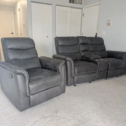 Loveseat + Recliner Combo