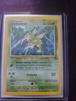 French Jungle Scyther 10/64 holo pokemon card
