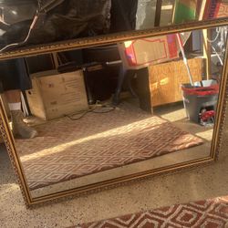 Vintage Gold Large Mirror 