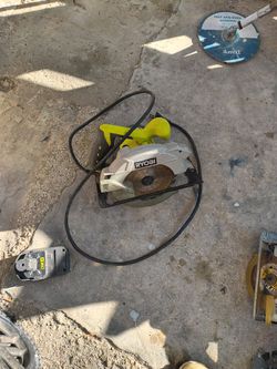 Ryobi Electric 7  1/2-in Saw With Laser Aim