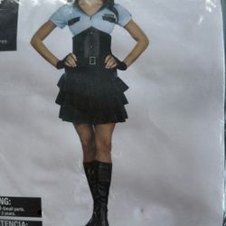 Women’s Police Officer Halloween Costume Size Large 