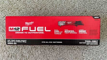 Milwaukee M12 FUEL 12V Cordless 3/8 in. Right Angle Impact Wrench (Tool-Only) New Sealed Box Retail: $250+Tax!!! $180 Firm Pickup in Irvine/Tustin Is 