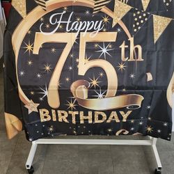 75TH YEAR BIRTHDAY BANNER