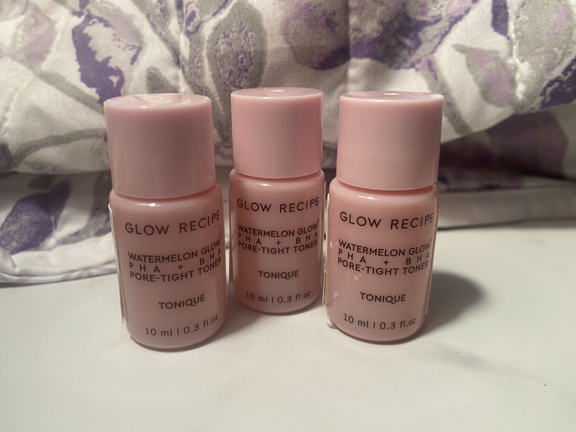 Glow Recipe Watermelon Glow PHA BHA Pore tight toner lot of 3