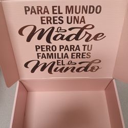 Caja Personalizada Para Regalo Del Dia De Las Madres. Mother's Day Gift Box