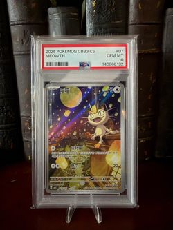 2025 Pokemon CBB3 CS #07 Meowth PSA 10 GEM MINT