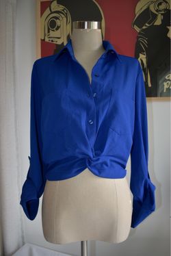 Blouse, blue , New York and co, size small