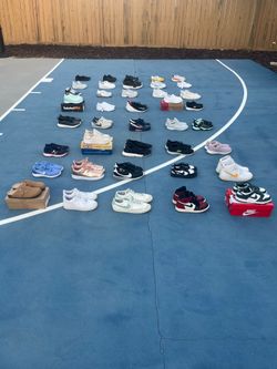 Pairs of shoes I need all gone for a swap meet seller