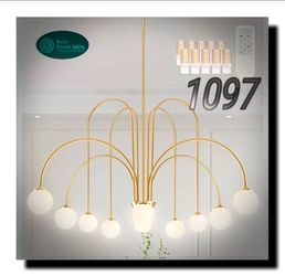 Bagood 10-Light Sputnik Chandelier – Modern Pendant Light