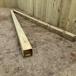 6x6x16 pressure treated ground post wood