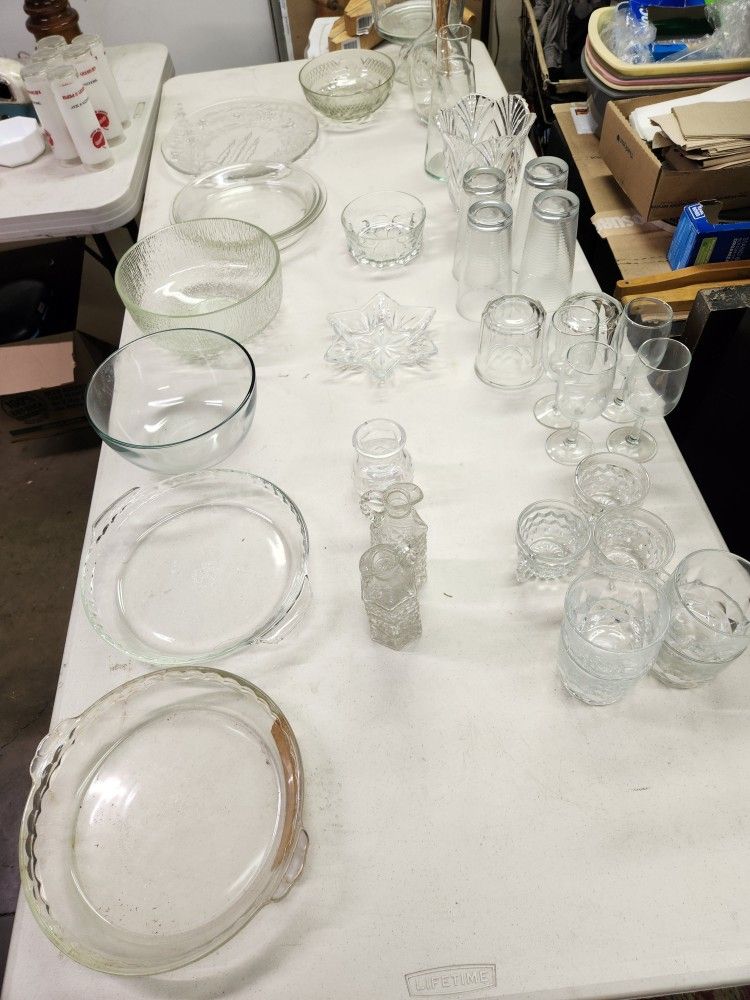 Bulk Glassware, Crystal/Cut Glass And Pyrex